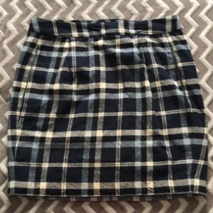 Plaid soft skirt